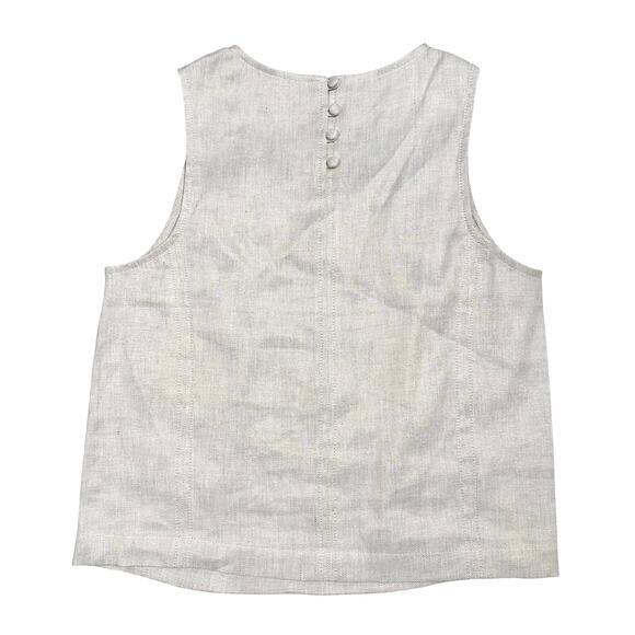 Banana Republic | Women | Ljnen Cotton Sleeveless Shell Top Pant Set | Sz XS-0 - Picture 5 of 16